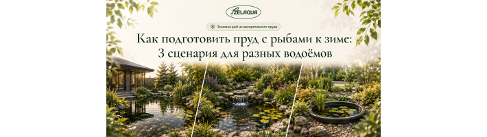 Как подготовить пруд с рыбами к зиме: 3 сценария для разных водоёмов