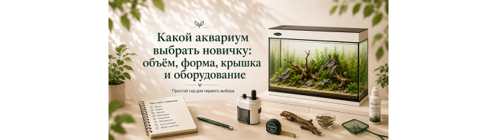 Какой аквариум выбрать новичку: объём, форма, крышка и оборудование