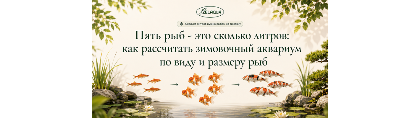Пять рыб - это сколько литров: как рассчитать зимовочный аквариум по виду и размеру рыб