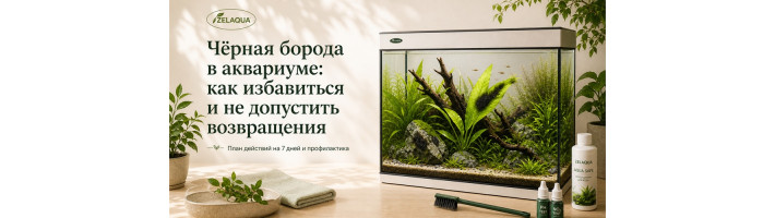 Чёрная борода в аквариуме: как распознать, избавиться и не допустить возвращения