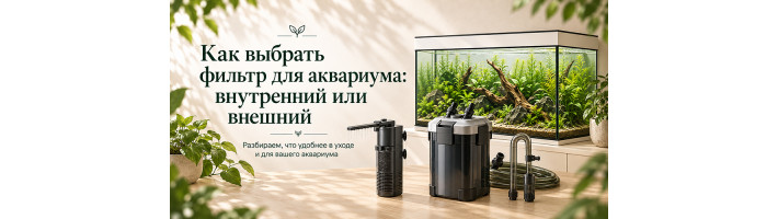 Как выбрать фильтр для аквариума: внутренний или внешний