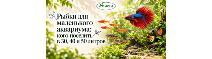 Рыбки для маленького аквариума: кого поселить в 30, 40 и 50 литров